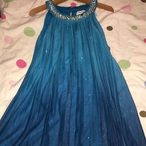 Blue ombré glitter dress